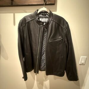 Marc New York Leather Jacket Mens Large